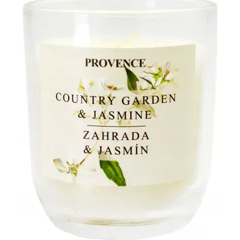 Svíčka Vonná svíčka ve skle PROVENCE 30 hodin zahrada a jasmín