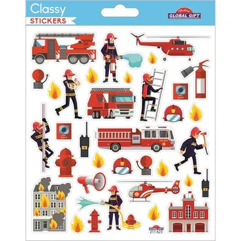 Výtvarná sada Samolepky Fire fighters