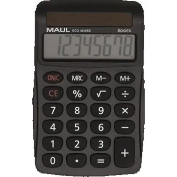 Kalkulačka Stolní kalkulačka MAUL ECO MJ 455 - 8 míst, černá