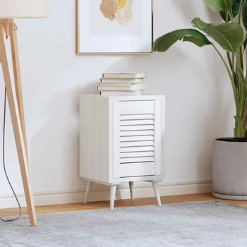 Interiérové dveře vidaXL Skříňové dveře Louvred Design 39,5x29,5 cm [4015885] Barva: Bílá