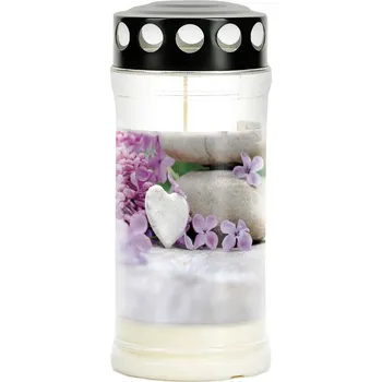 Svíčka Hřbitovní svíčka PROVENCE 4dny květy