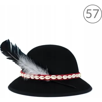 Klobouk Szaleo klobouk fedora černý, velikost 57