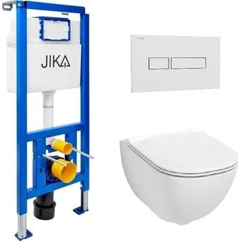 WC sada Závěsný WC set do lehkých stěn / předstěnová Jika Mio-N KMPLBID