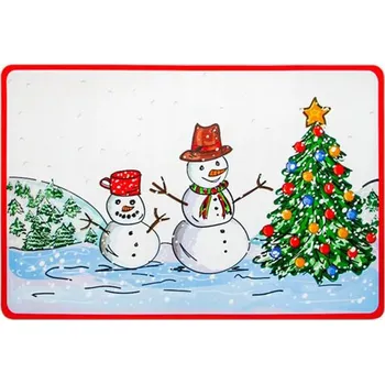 prostírání Vánoční plastové prostírání TORO 28x43cm sněhulák