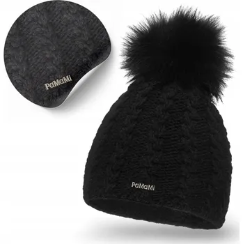 Čepice PaMaMi Zimní čepice beanie černá, univerzální velikost