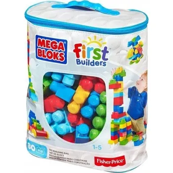 ostatní stavebnice Mega Bloks stavebnice v tašce 80 dílů modré / Mattel