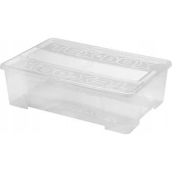 Úložný box Krabice s víkem Průsvitná