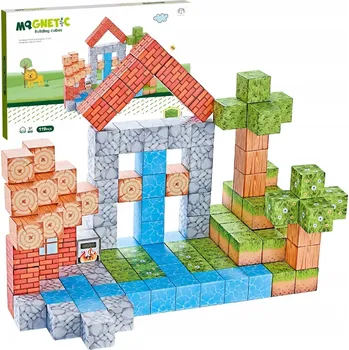 ostatní stavebnice Sada magnetických Stavebnice , 119 vzdělávacích prvků pro děti