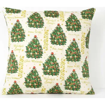 Polštář Vánoční Povlak Na Polštář 50x50 cm 100% Bavlna, Vánoce