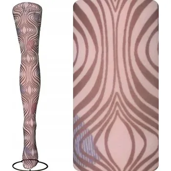 Dámské punčochy Vzorované Punčocháče Calzamia 40 DEN, vícebarevné, velikost 3