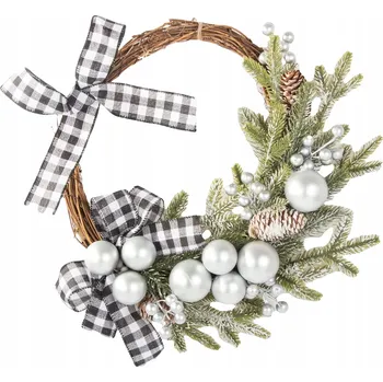Vánoční dekorace VÁNOČNÍ DEKORACE VĚNEC DEKORACE OZDOBA NA DVEŘE VÁNOČNÍ STĚNA