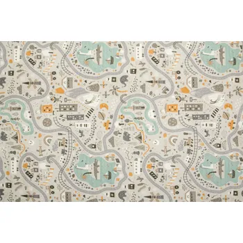 Koberec KOBEREC PASTELOVÝ ULICE CESTA DO DĚTSKÉHO POKOJE NA FILCU BAREVNÝ 150x300 cm