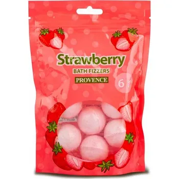 bomba do koupele Šumivá bomba do koupele PROVENCE jahoda 6x20g