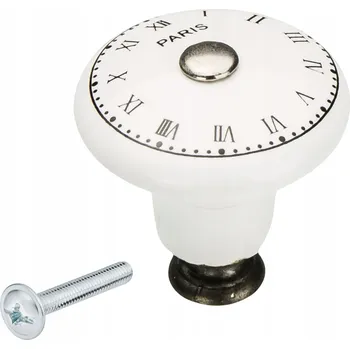 Nábytkové kování NÁBYTKOVÁ ÚCHYTKA SCHAFFNER PARIS PORCELÁNOVÁ PRO KUCHYŇSKÝ NÁBYTEK A SKŘÍŇKY