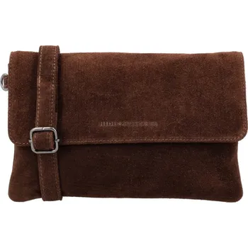 Kabelka BRAZOS 25x17x4cm, DARK BROWN, malá kožená kabelka Hide&Stitches