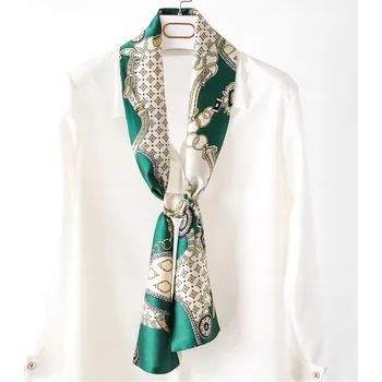 Šála ŠÁLA s potiskem dámská dlouhá elegantní ŠÁLA jako kravata