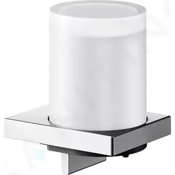 Dávkovač mýdla Keuco Edition 90 Dávkovač mýdla s držákem, matné sklo/chrom, 19152019000