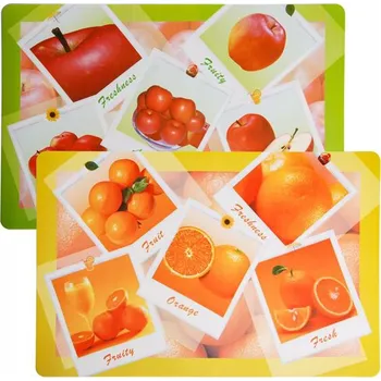 prostírání Plastové prostírání TORO 28x43cm ovoce MIX motivů Varianta: JABLKO