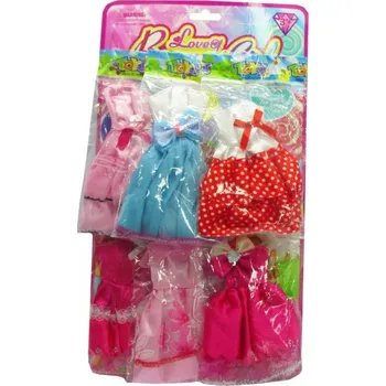 Doplněk pro panenku SADA 6 ŠATŮ PRO PANENKY