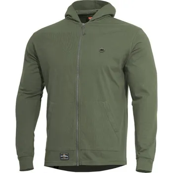 Pánská mikina PENTAGON Mikina AGIS s kapucí ZELENÁ XL ZELENÁ - OLIV