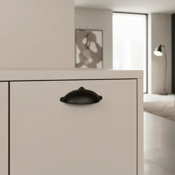 Nábytkové kování Paradox Úchytka MELANIE / Černá matná 64 mm