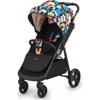 Kočárek Kinderkraft Sportovní kočárek do 22 kg s velkými koly GRANDE PLUS Happy Shapes