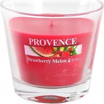 Svíčka Vonná svíčka ve skle PROVENCE 35 hodin jahoda a meloun