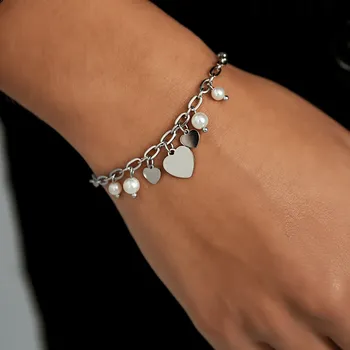 Náramek Jemný řetízkový náramek „Zamilovaný sen“ z chirurgické oceli č. 1882