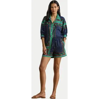 Oblečení a móda LAUREN RALPH LAUREN Šortky z materiálu 200B20822001 Tmavomodrá Regular Fit 4