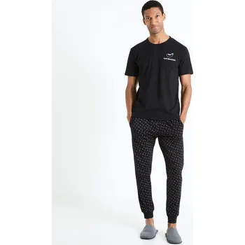 Pánské pyžamo Celio Pyžamo Fipyauber - Pánské Celio černá 2482604