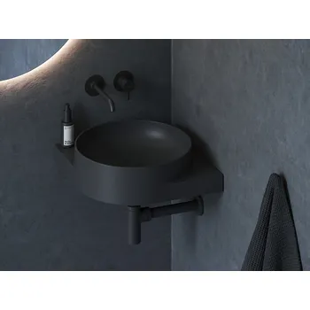 Ravak Umyvadlo Yard 45 C, bez otvoru pro baterii, bez přepadu, antracit