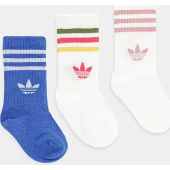 Dětské ponožky adidas Originals 3-pack JW0331 modrá 55X, vel. 16/18
