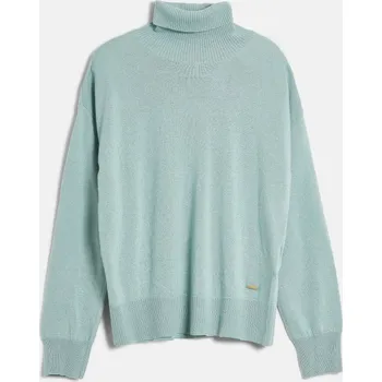 Dámský svetr ROLÁK WOOLRICH COMFORT WOOL CASH TURTLENECK CHINOIS GREEN