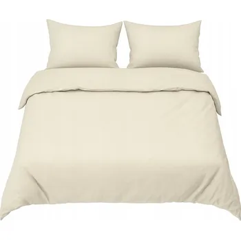 Povlečení Sada povlečení 160x200 cm + 2x 70x80 cm HLADKÁ COMFORT 3dílná ecru