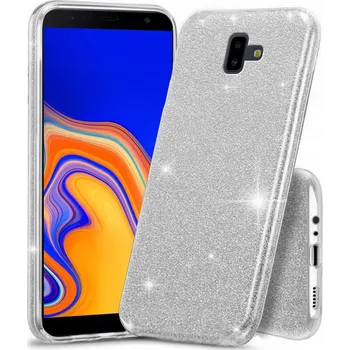 Pouzdro na mobilní telefon Zadní Kryt Erbord pro Samsung Galaxy J6+ stříbrný