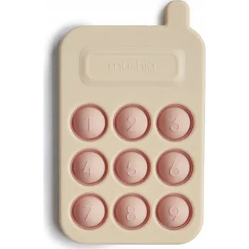 Hračka pro nejmenší Hračka Mushie Phone Pop It BLUSH