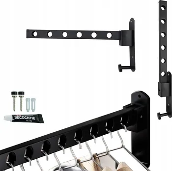 Věšák Šatní ramínko kovový DKM černý