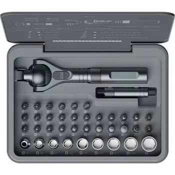 Sada nářadí Sada 40 v 1 kufřík s nářadím s magnetickou ráčnou a kloubovou hlavou 115 ° bity a hlavicemi