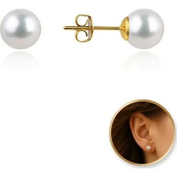 Módní doplněk Carla Dámské náušnice Goldegildo perleťová One size