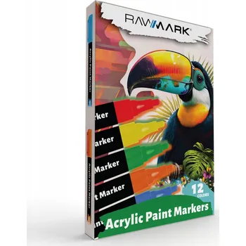 Akrylové fixy, sada více barev Rawmark, 8 ks