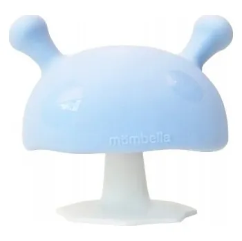 Hračka pro kojence Mombella Kousátko Uklidňující Houbička Mushroom pro Miminka na Prořezávání Zoubků Světle Modrá 3m+