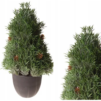 Vánoční stromek VÁNOČNÍ STROMEČEK V KVĚTINÁČI S ŠIŠKAMI 35 cm