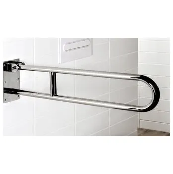 Madlo do koupelny Sklopné madlo Bisk Pro, nerezová ocel, chrom, 70 cm, nosnost 150 kg