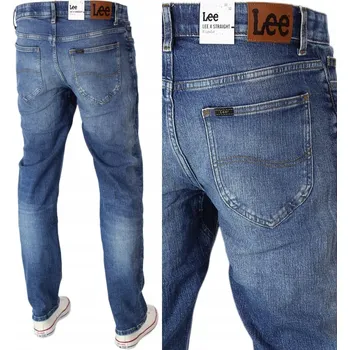 Pánské džíny LEE X STRAIGHT pánské džíny rovného střihu velikost 33/32
