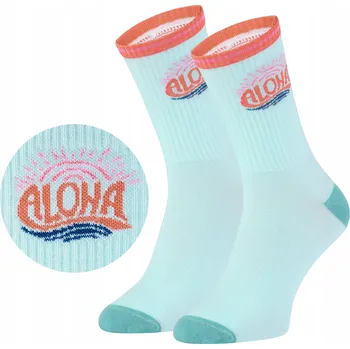 Pánské ponožky Barevné ponožky Zooksy Ponožky s motivem palmy, vícebarevné, velikost 41-46