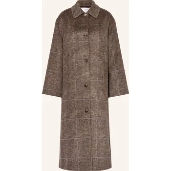 Dámský kabát Yerse Dámský Kabát Sherlock, tmavě hnědá / béžová, 38