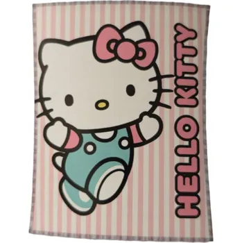 Dětská deka CARBOTEX Flanelová deka pro děti HELLO KITTY 130x160 cm 308