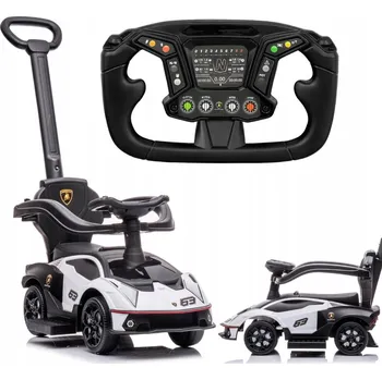 Odrážedlo Odrážedlo auto tlačítkem Lamborghini Essenza SCV12 bílé