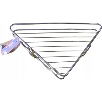 Drátěná police Rohová polička do koupelny TORO 34x25cm