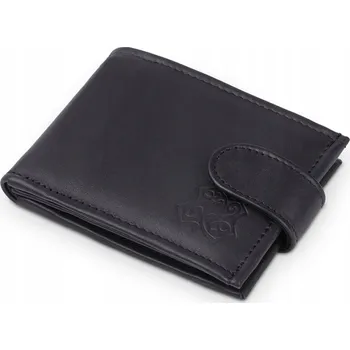 Peněženka Pánská kožená peněženka Kaletnik Atoli Černá Matná